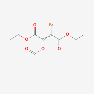 Diethyl 2-(acetyloxy)-3-bromobut-2-enedioate