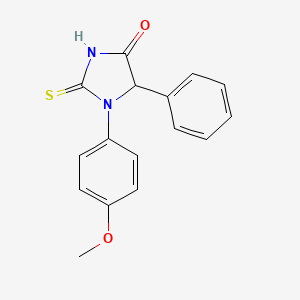 1-(4-Methoxyphenyl)-5-phenyl-2-sulfanylideneimidazolidin-4-one