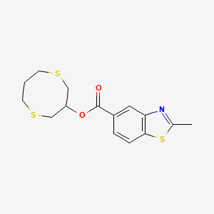 1,5-Dithiocan-3-yl 2-methyl-1,3-benzothiazole-5-carboxylate