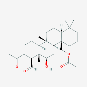 molecular formula C28H42O5 B1257744 12-Deacetyl-23-acetoxy-20-methyl-12-epi-scalaradial 