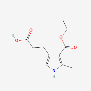 3-(4-(ethoxycarbonyl)-5-methyl-1H-pyrrol-3-yl)propanoic acid