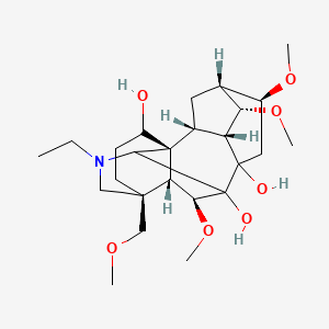 (1S,2R,3R,4S,5R,6S,13S,17R,18S)-11-ethyl-4,6,18-trimethoxy-13-(methoxymethyl)-11-azahexacyclo[7.7.2.12,5.01,10.03,8.013,17]nonadecane-8,9,16-triol