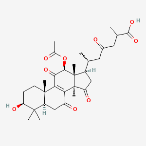 molecular formula C32H44O9 B1257755 Ganoderic acid H 