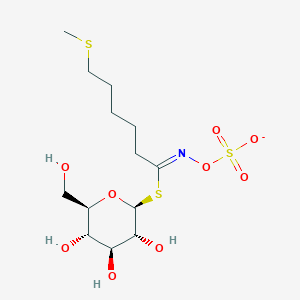 1-S-[(1Z)-6-(methylsulfanyl)-N-(sulfonatooxy)hexanimidoyl]-1-thio-beta-D-glucopyranose