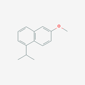molecular formula C14H16O B125776 1-Isopropyl-6-methoxynaphthalene CAS No. 144152-15-8