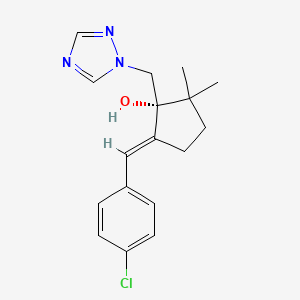 molecular formula C17H20ClN3O B1257767 (R)-triticonazole 