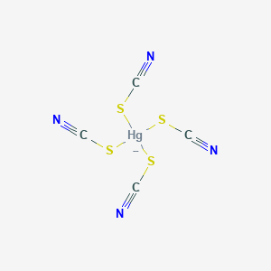 molecular formula C4HgN4S4-2 B1257797 Tetrakis(thiocyanato)mercurate(2-) 