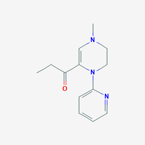 1-Propanone, 1-[1,4,5,6-tetrahydro-4-methyl-1-(2-pyridinyl)pyrazinyl]-