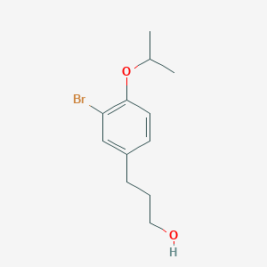 3-{3-Bromo-4-[(propan-2-yl)oxy]phenyl}propan-1-ol