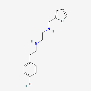 4-{2-[(2-{[(Furan-2-yl)methyl]amino}ethyl)amino]ethyl}phenol