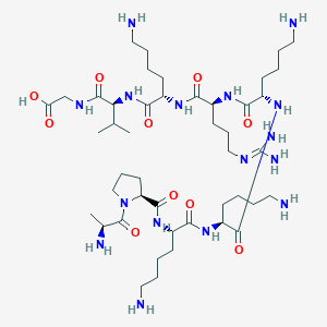 L-Alanyl-L-prolyl-L-lysyl-L-lysyl-L-lysyl-N~5~-(diaminomethylidene)-L-ornithyl-L-lysyl-L-valylglycine