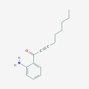 molecular formula C15H19NO B12578095 2-Nonyn-1-one, 1-(2-aminophenyl)- CAS No. 603126-33-6