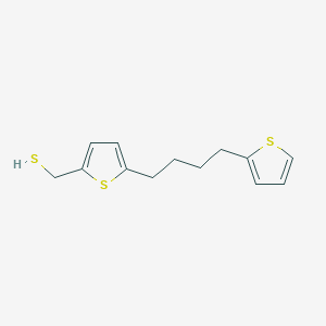 {5-[4-(Thiophen-2-YL)butyl]thiophen-2-YL}methanethiol