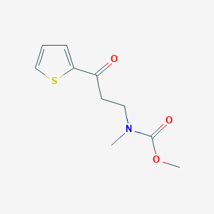 Carbamic acid, methyl[3-oxo-3-(2-thienyl)propyl]-, methyl ester