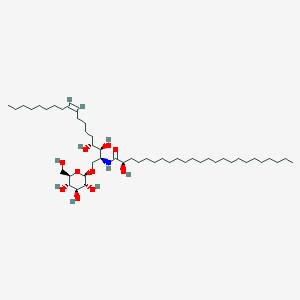 (2R)-N-[(Z,2S,3S,4R)-3,4-dihydroxy-1-[(2R,3R,4S,5S,6R)-3,4,5-trihydroxy-6-(hydroxymethyl)oxan-2-yl]oxyoctadec-9-en-2-yl]-2-hydroxytetracosanamide