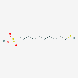 molecular formula C10H22O3S2 B12578143 10-Sulfanyldecane-1-sulfonic acid CAS No. 194858-10-1