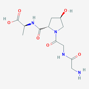 molecular formula C12H20N4O6 B12578175 Glycylglycyl-(4R)-4-hydroxy-L-prolyl-L-alanine CAS No. 189249-14-7