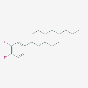 2-(3,4-Difluorophenyl)-6-propyldecahydronaphthalene