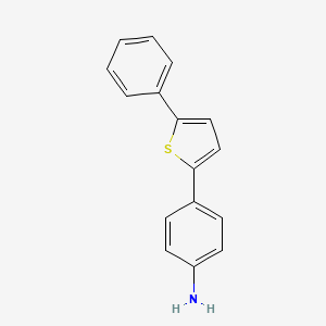 molecular formula C16H13NS B1257819 2-(p-Aminophenyl)-5-phenylthiophene 