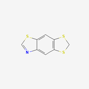 molecular formula C8H5NS3 B12578197 1,3-Dithiolo[4,5-f]benzothiazole(9CI) CAS No. 300860-21-3