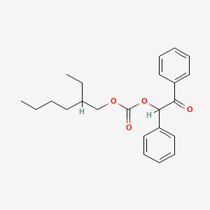 molecular formula C23H28O4 B12578199 2-Ethylhexyl 2-oxo-1,2-diphenylethyl carbonate CAS No. 192227-42-2