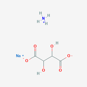 molecular formula C4H8NNaO6 B1257821 Ammonium sodium tartrate CAS No. 16828-01-6