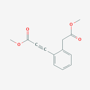 3-[2-(Methoxycarbonylmethyl)phenyl]propiolic acid methyl ester