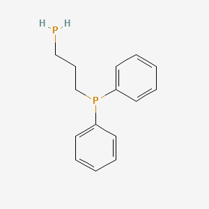 molecular formula C15H18P2 B12578232 Diphenyl(3-phosphanylpropyl)phosphane CAS No. 608881-56-7