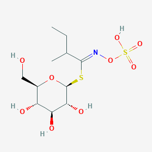 1-S-[(1Z)-2-methyl-N-(sulfooxy)butanimidoyl]-1-thio-beta-D-glucopyranose