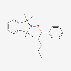 molecular formula C23H31NO B12578240 1H-Isoindole, 2,3-dihydro-1,1,3,3-tetramethyl-2-[(1-phenylpentyl)oxy]- CAS No. 192818-60-3