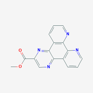 molecular formula C16H10N4O2 B12578247 Pyrazino[2,3-f][1,10]phenanthroline-2-carboxylic acid, methyl ester CAS No. 624723-64-4