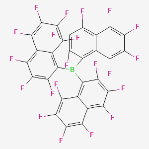 molecular formula C30BF21 B12578259 Tris(2,3,4,5,6,7,8-heptafluoronaphthalen-1-yl)borane CAS No. 190282-03-2