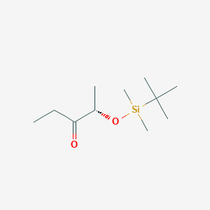 3-Pentanone, 2-[[(1,1-dimethylethyl)dimethylsilyl]oxy]-, (2S)-