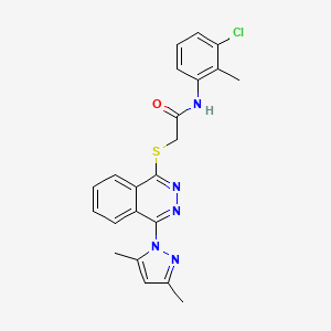 N-(3-Chloro-2-methylphenyl)-2-{[4-(3,5-dimethyl-1H-pyrazol-1-yl)-1-phthalazinyl]sulfanyl}acetamide