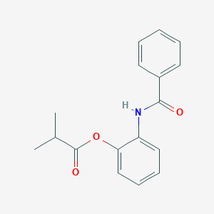 molecular formula C17H17NO3 B12578293 2-Benzamidophenyl 2-methylpropanoate CAS No. 634189-60-9