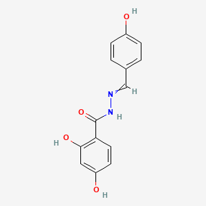 2,4-dihydroxy-N-[(4-hydroxyphenyl)methylideneamino]benzamide