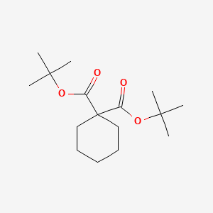 molecular formula C16H28O4 B12578309 Di-tert-butyl cyclohexane-1,1-dicarboxylate CAS No. 586400-66-0