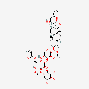 3''-O-Acetyl-6''-O-trans-crotonylcolubrin
