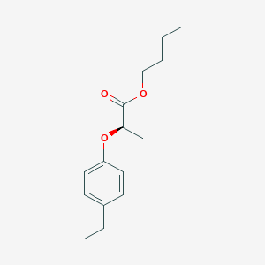 molecular formula C15H22O3 B12578333 Propanoic acid, 2-(4-ethylphenoxy)-, butyl ester, (2R)- CAS No. 197158-47-7