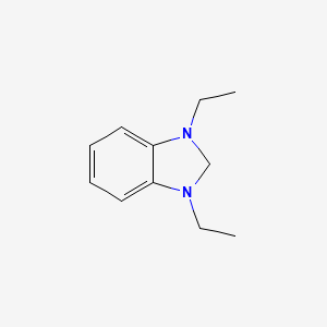 molecular formula C11H16N2 B12578348 1H-Benzimidazole, 1,3-diethyl-2,3-dihydro- CAS No. 193482-69-8