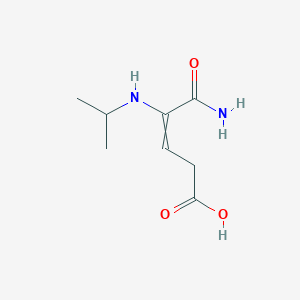 molecular formula C8H14N2O3 B12578349 5-Amino-5-oxo-4-[(propan-2-yl)amino]pent-3-enoic acid CAS No. 188780-43-0