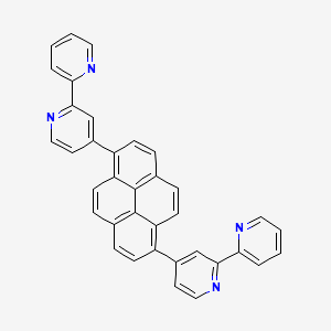 molecular formula C36H22N4 B12578353 1,6-Bis(2,2'-bipyridine-4-yl)pyrene CAS No. 308363-85-1