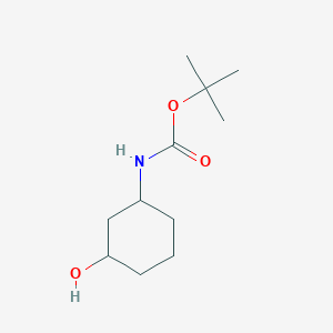 molecular formula C11H21NO3 B1257837 叔丁基(3-羟基环己基)氨基甲酸酯 CAS No. 610302-03-9