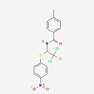 4-Methyl-N-[2,2,2-trichloro-1-(4-nitro-phenylsulfanyl)-ethyl]-benzamide