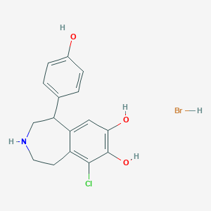 molecular formula C16H17BrClNO3 B125784 苯酚多巴胺氢溴酸盐 CAS No. 67287-54-1