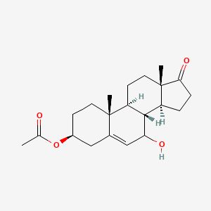 molecular formula C21H30O4 B12578400 [(3S,8R,9S,10R,13S,14S)-7-hydroxy-10,13-dimethyl-17-oxo-1,2,3,4,7,8,9,11,12,14,15,16-dodecahydrocyclopenta[a]phenanthren-3-yl] acetate CAS No. 517894-20-1