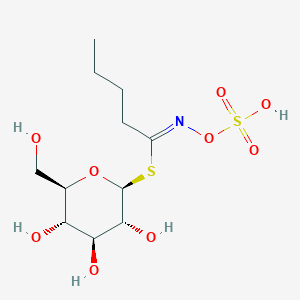 molecular formula C11H21NO9S2 B1257842 1-S-[(1Z)-N-(sulfoxy)pentanimidoyl]-1-thio-beta-D-glucopyranose 
