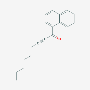 molecular formula C19H20O B12578424 1-(Naphthalen-1-YL)non-2-YN-1-one CAS No. 603126-34-7