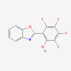 6-(1,3-Benzoxazol-2(3H)-ylidene)-2,3,4,5-tetrafluorocyclohexa-2,4-dien-1-one