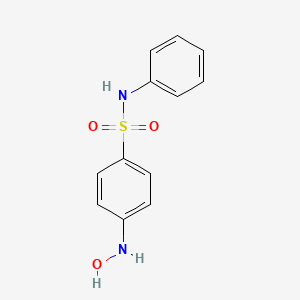 molecular formula C12H12N2O3S B12578454 4-(Hydroxyamino)-N-phenylbenzene-1-sulfonamide CAS No. 194276-80-7